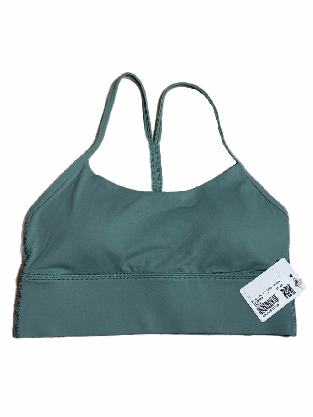 NWT Lululemon Flow Y Longline Bra *Nulu (Crater Blue) Size 6